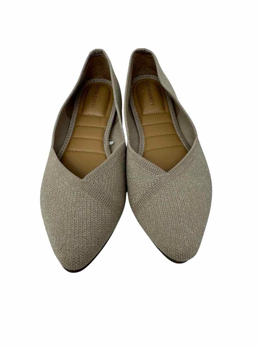 Shoe Size 8 CYNTHIA ROWLEY Gold Flats