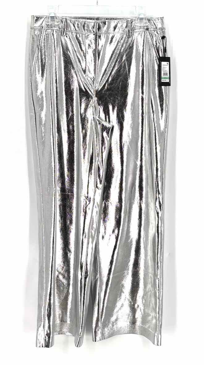 Size 8 Kenneth Cole Silver Faux Leather Pants