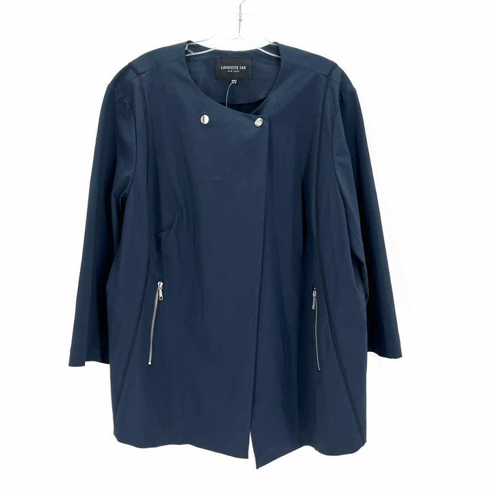 Size 22 LAFAYETTE Navy Nylon Jacket