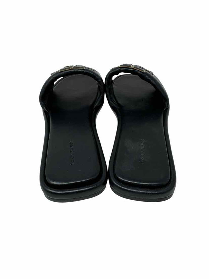 Shoe Size 9.5 Tory Burch Black Leather Sandals