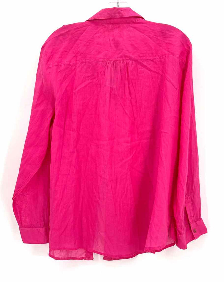 Size 3 Chico's Hot Pink Cotton Shirt