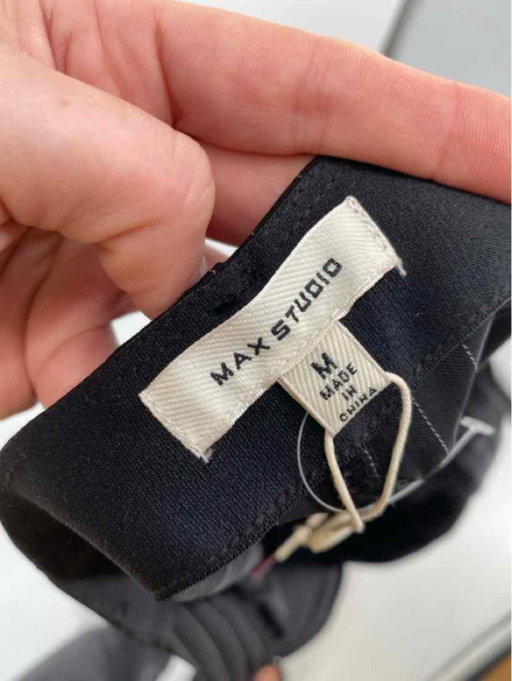 Size M MAX STUDIO Black Print Pants