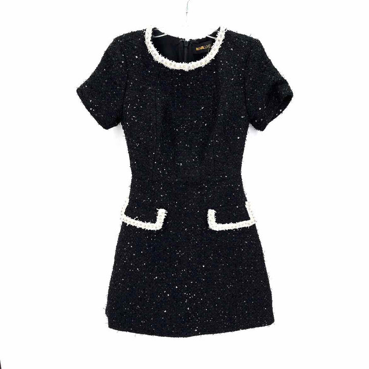 Size S/M FASHION NOVA Black Sequined Dress