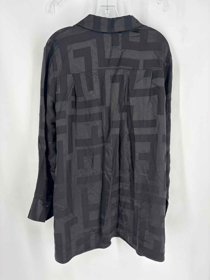 Size XL LAFAYETTE Black Velour Shirt