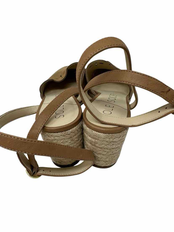 Shoe Size 9 SOLE SOCIETY Tan Suede Sandals