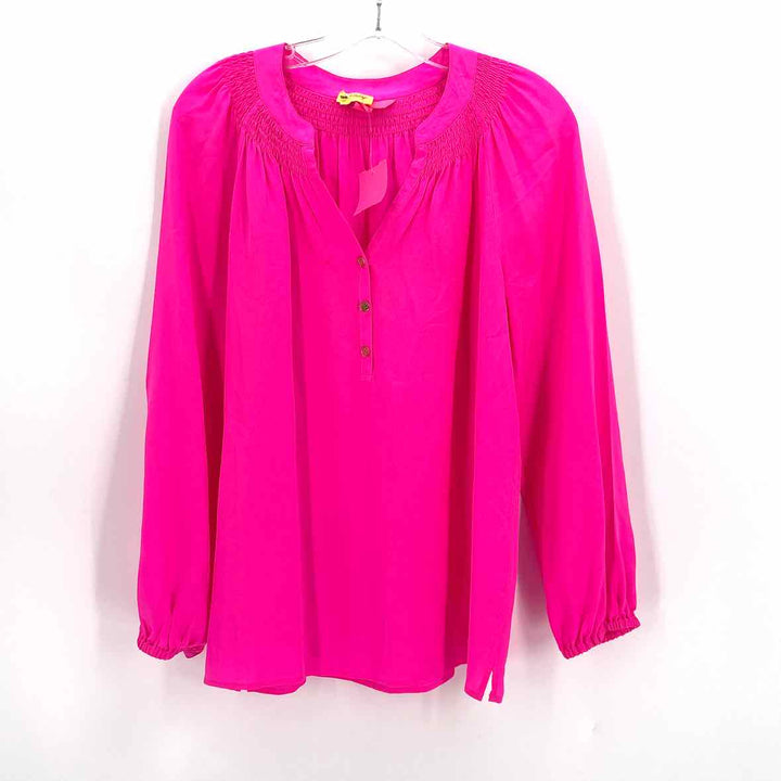 Size M Lilly Pulitzer Pink Silk Shirt