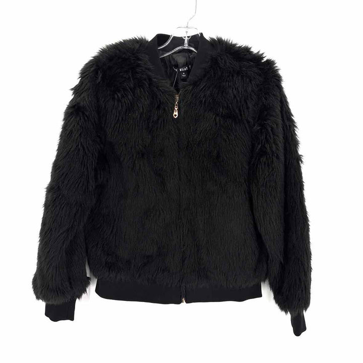Size M Black Faux Fur Jacket
