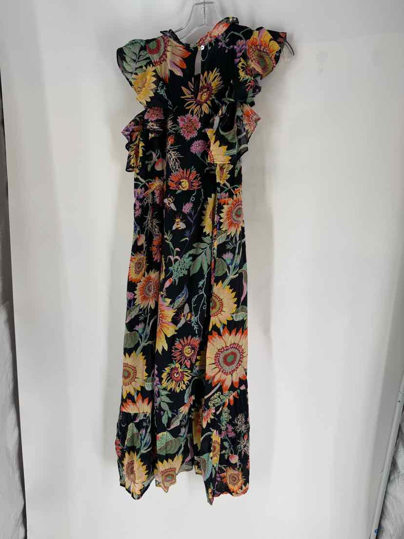 Size S Black Print Dress
