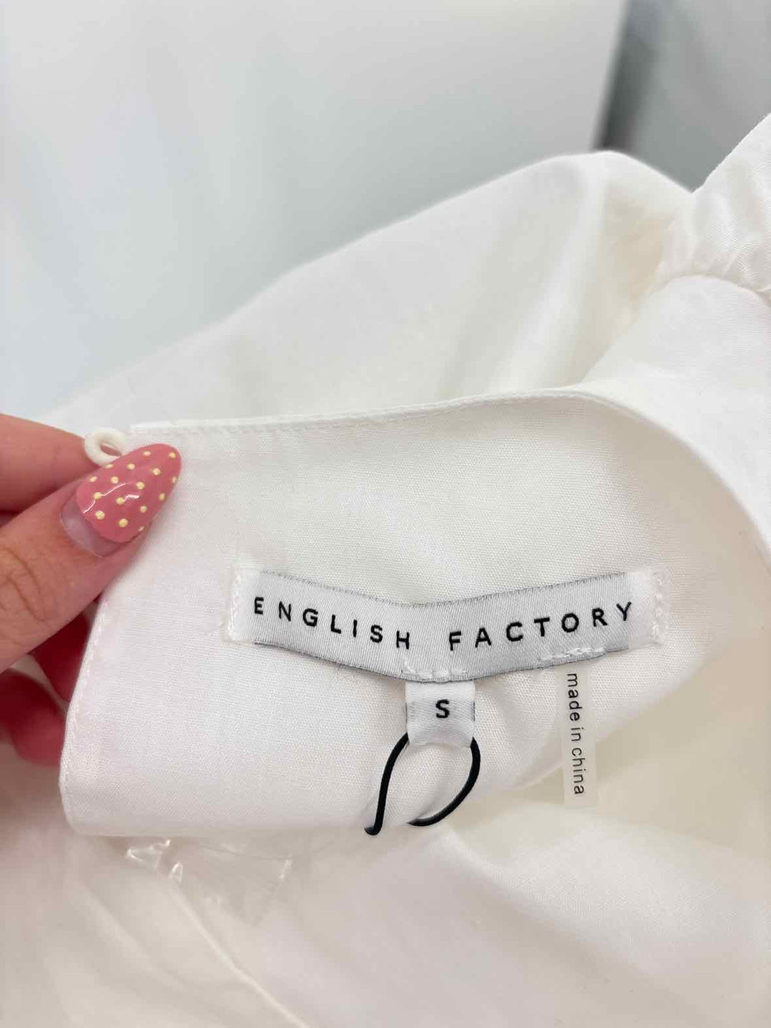 Size S ENGLISH FACTORY White Shirt