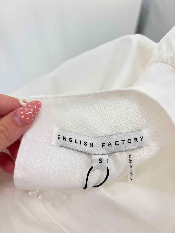 Size S ENGLISH FACTORY White Shirt