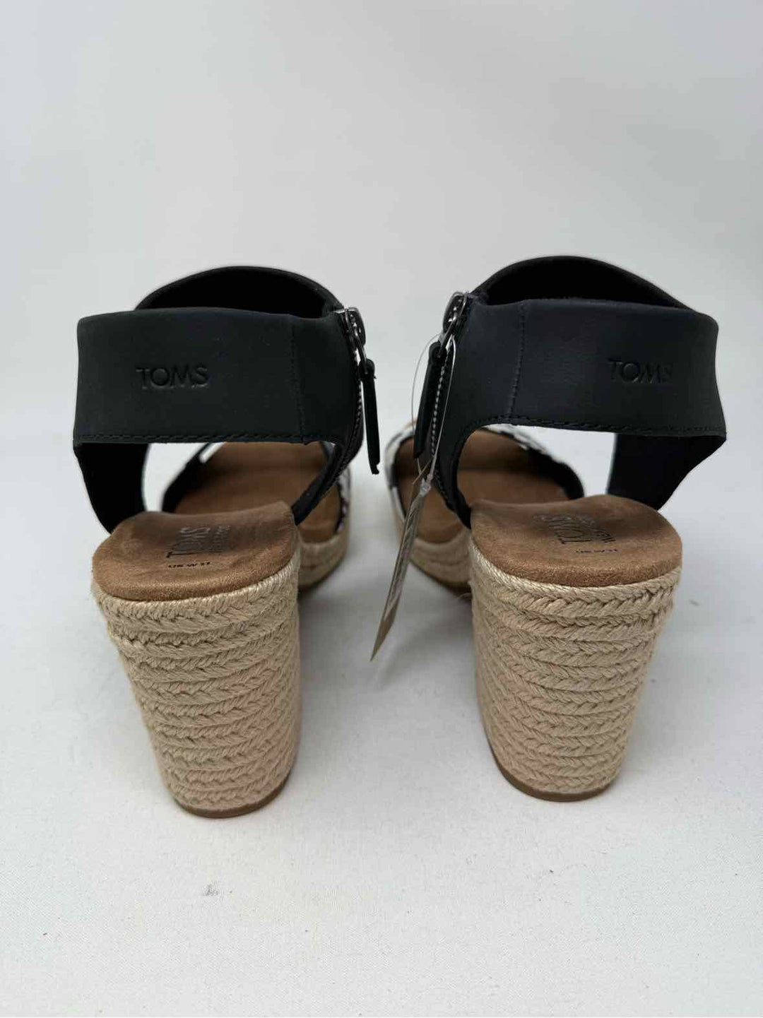 Shoe Size 11 Toms Black Print Sandals