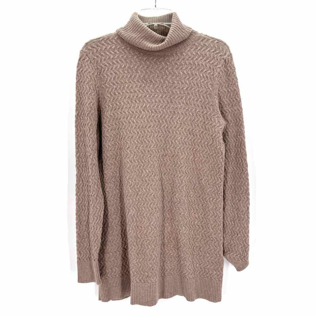Size M LAND END Tan Sweater