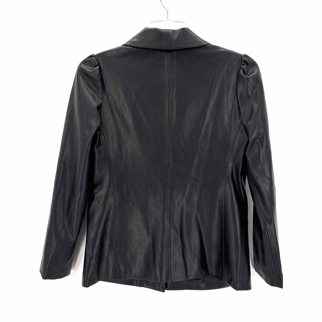Size M Cupcakes & Cashmere Black Faux Leather Blazer