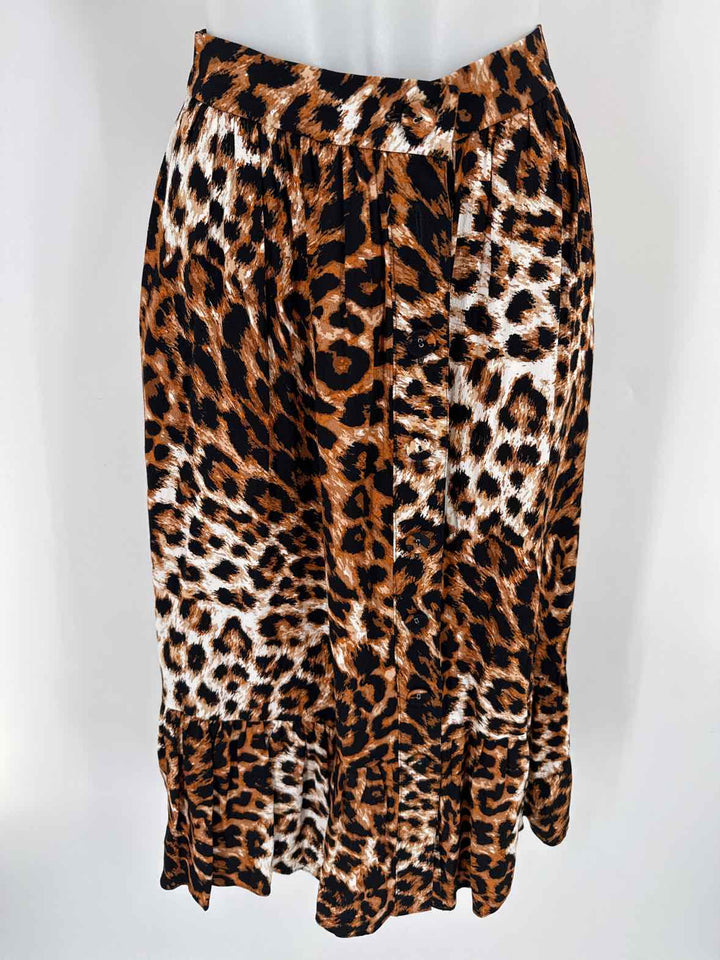 Size XS Talbots Brown Print Skirt