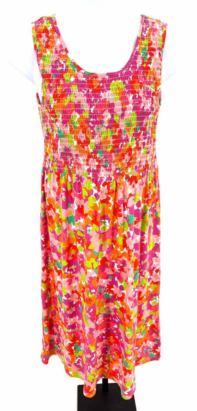 Size L Croft & Barrow Multi-Color Dress