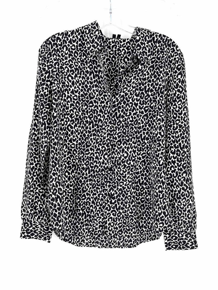 Size M THEORY Black/White Shirt