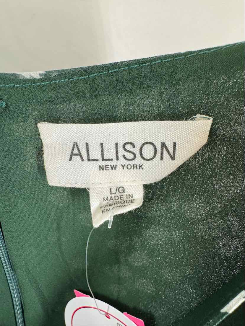 Size L Green Print Dress