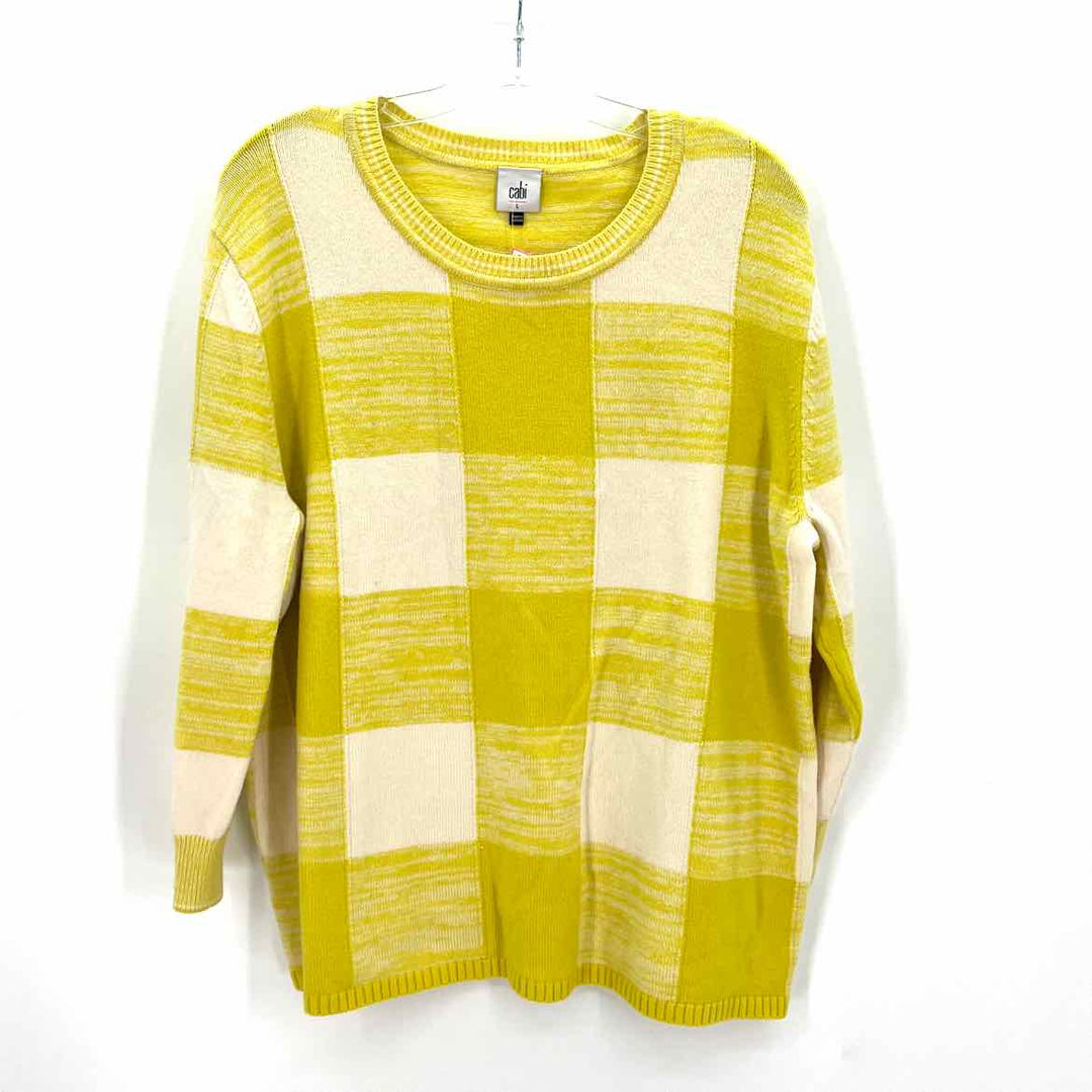 Size L CABI Yellow Sweater
