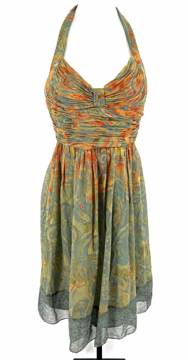 Size 8 Adrianna Papell Multi-Color Dress