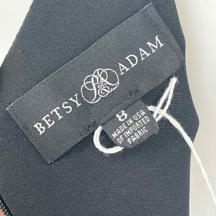Size 8 BETSY ADAMS Black Dress