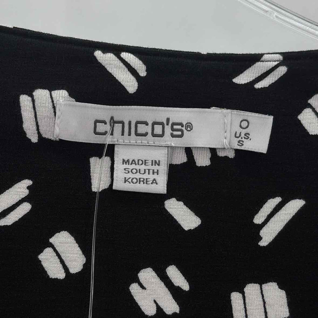 Size S Chico's Black Knit Shirt