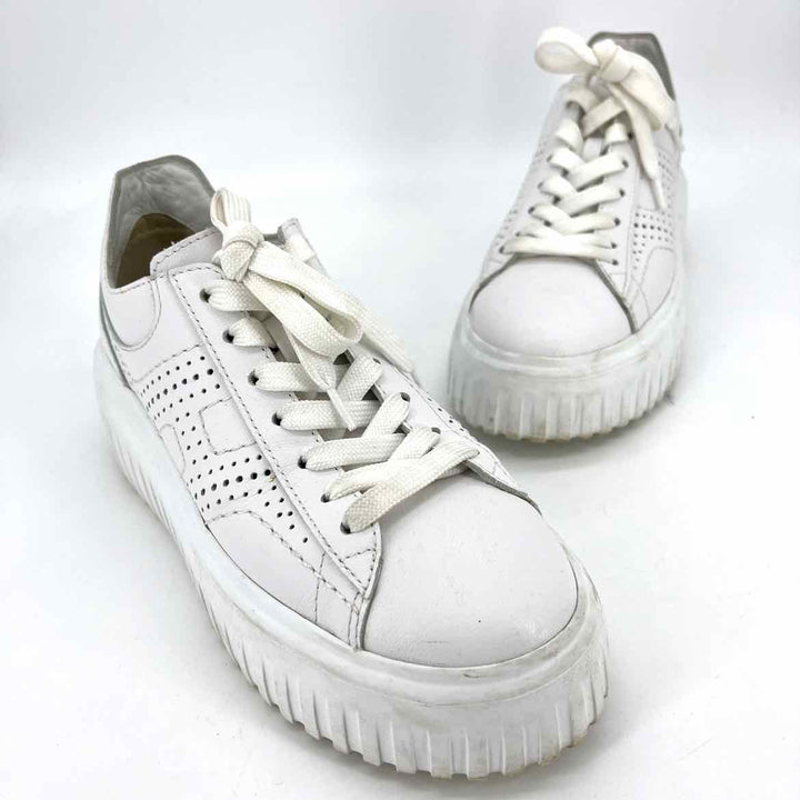 Shoe Size 35 White Leather Sneakers