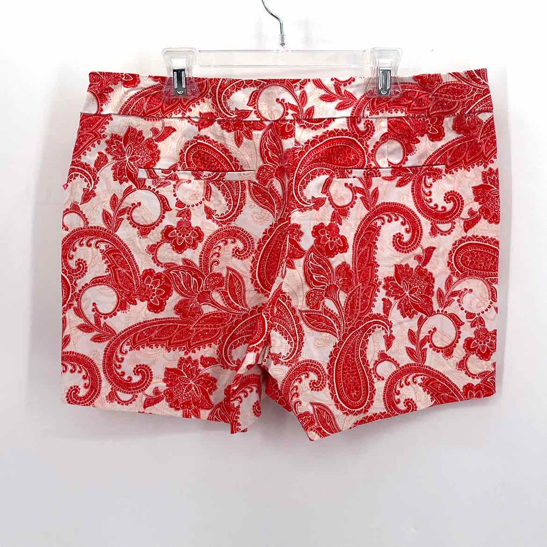 Size 8 Kensie Red Print Shorts