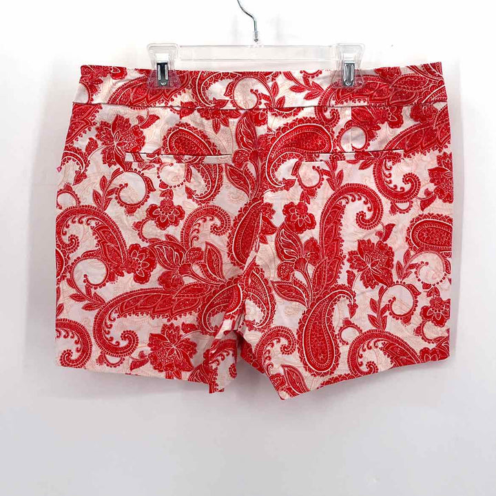 Size 8 Kensie Red Print Shorts