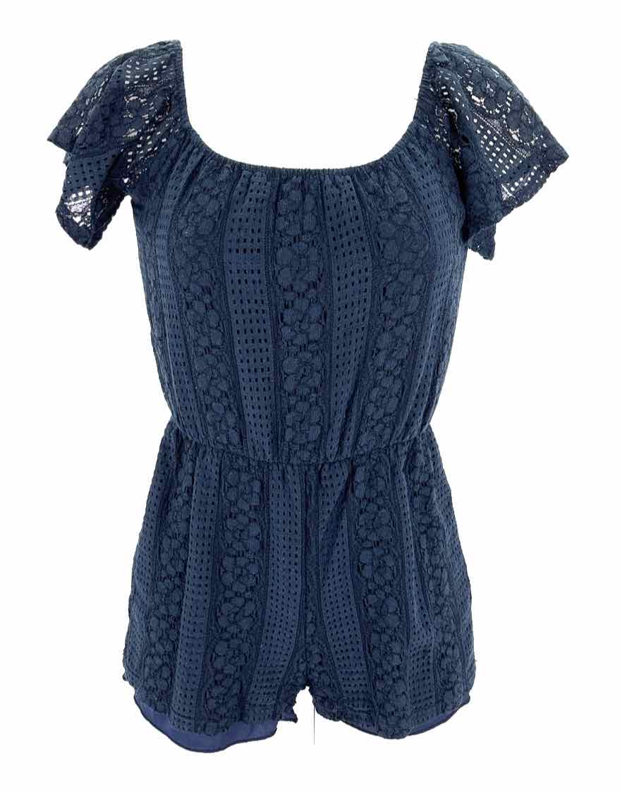 Size S EVERLY Navy Romper