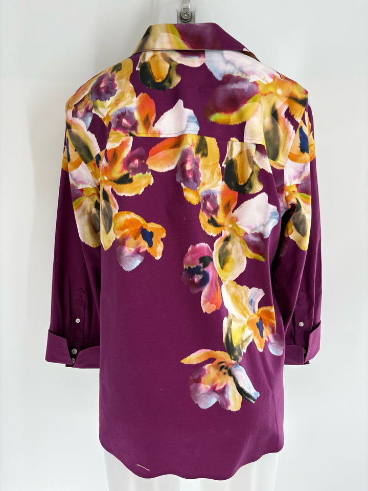 Size L Chico's Purple Shirt