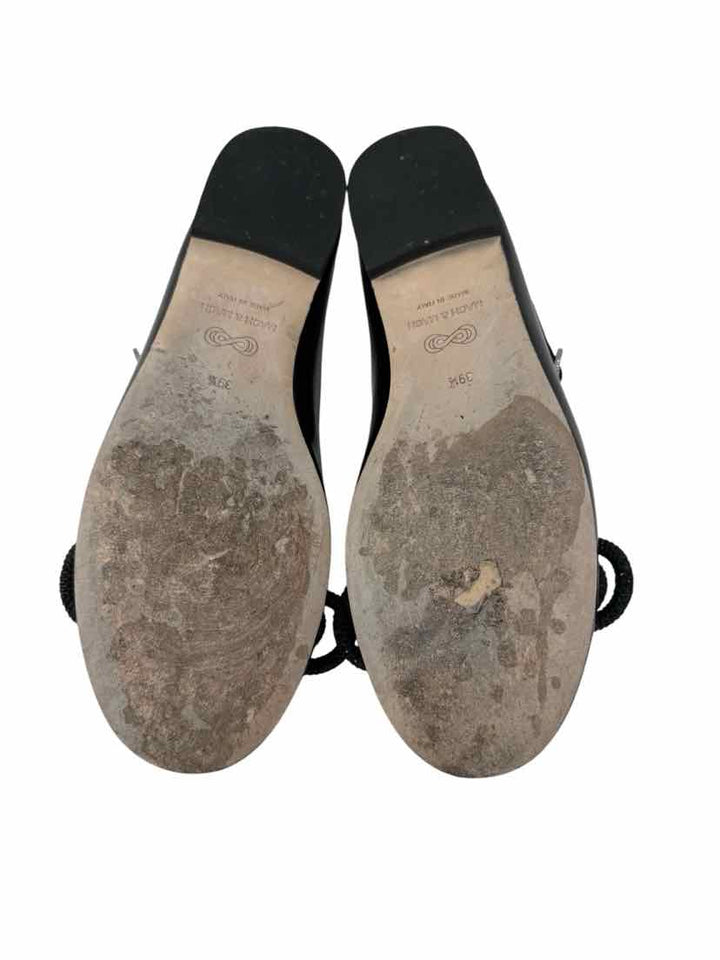 Shoe Size 39.5 Black PATENT Flats