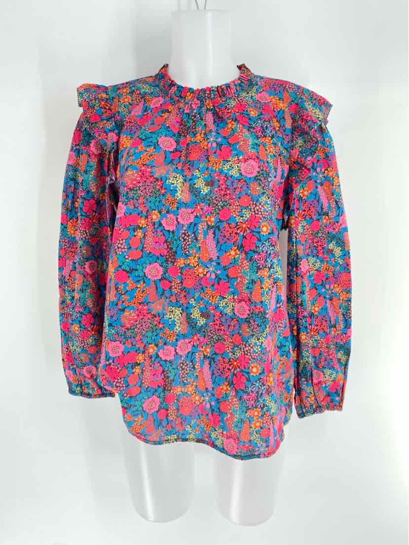 Size M J Crew Multi-Color Shirt
