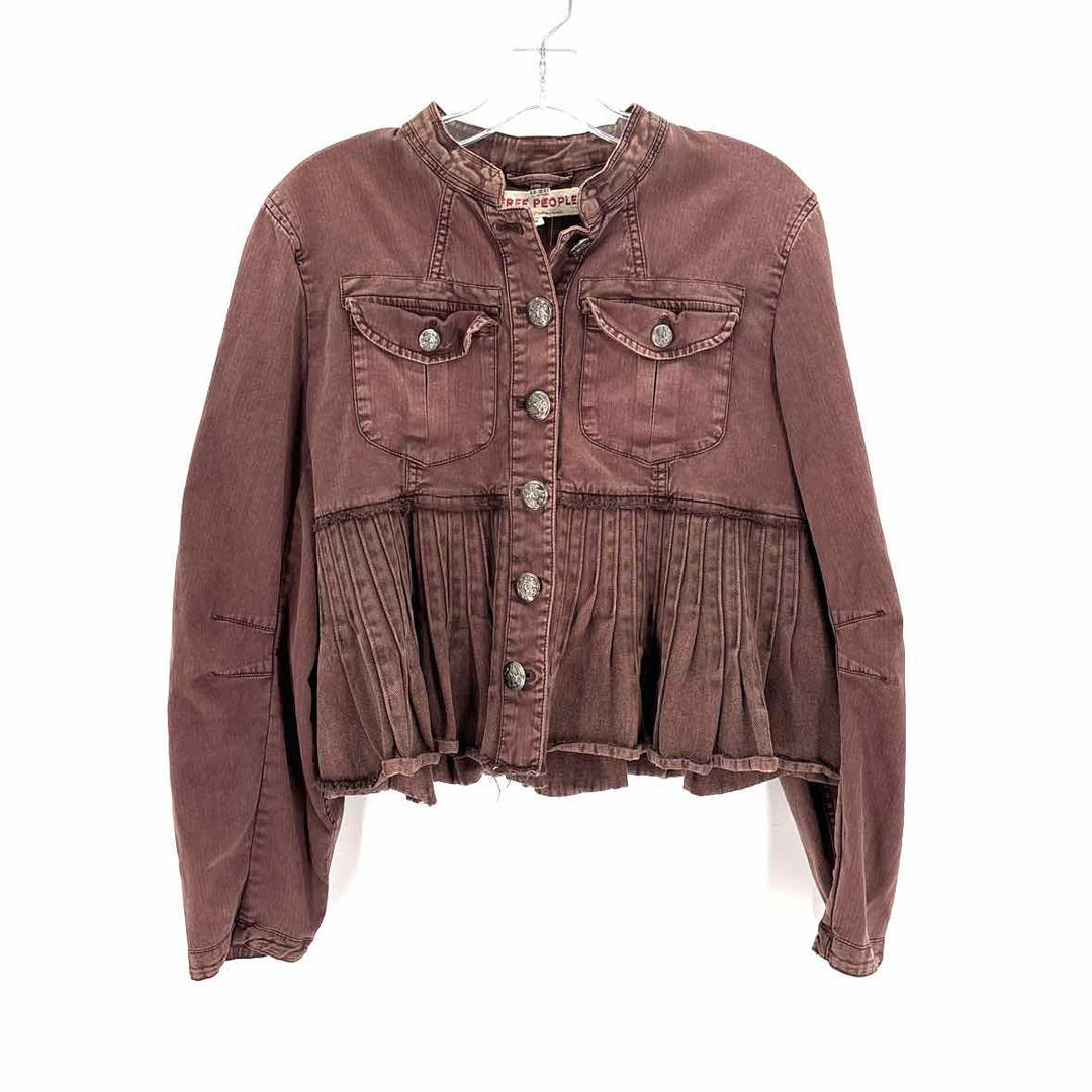 Size M FREE PEOPLE Brown Jacket