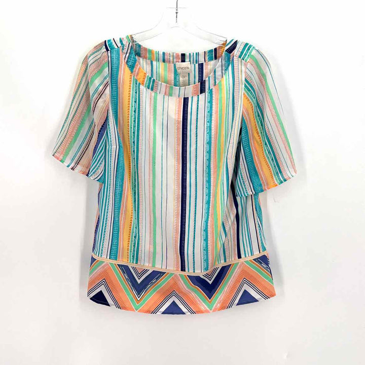 Size Petite Chico's Multi-Color Shirt