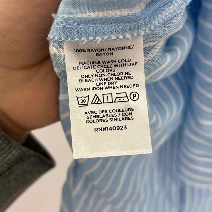 Size M LOFT Blue Print Shirt