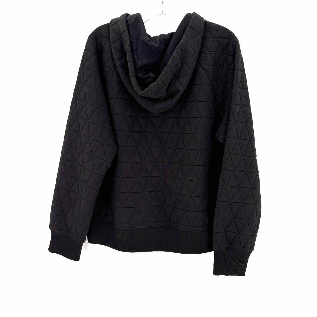 Size XL EVEREVE Black Knit Quilted Shirt