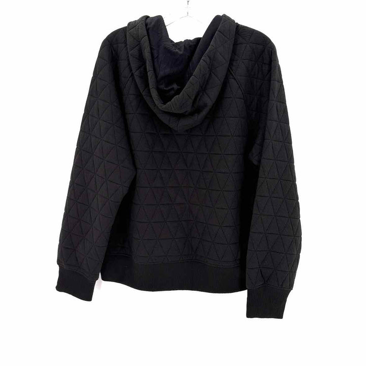 Size XL EVEREVE Black Knit Quilted Shirt