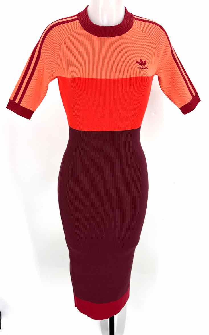 Size S Adidas Multi-Color Knit Dress