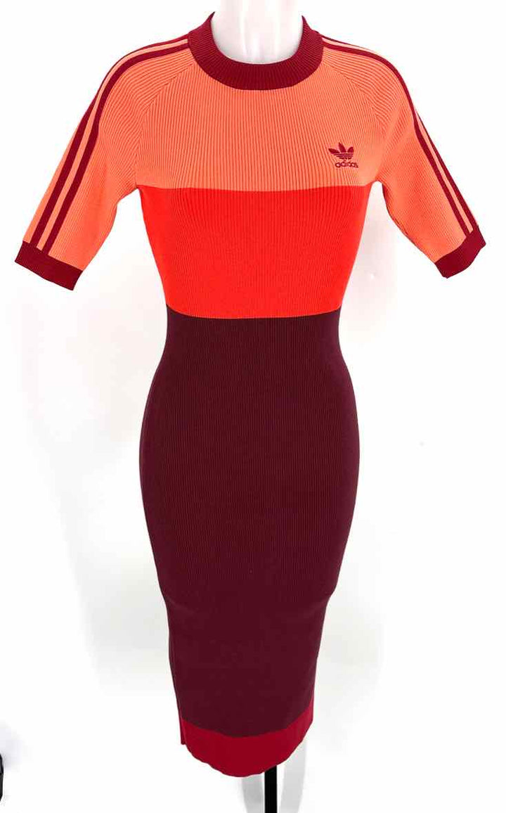 Size S Adidas Multi-Color Knit Dress