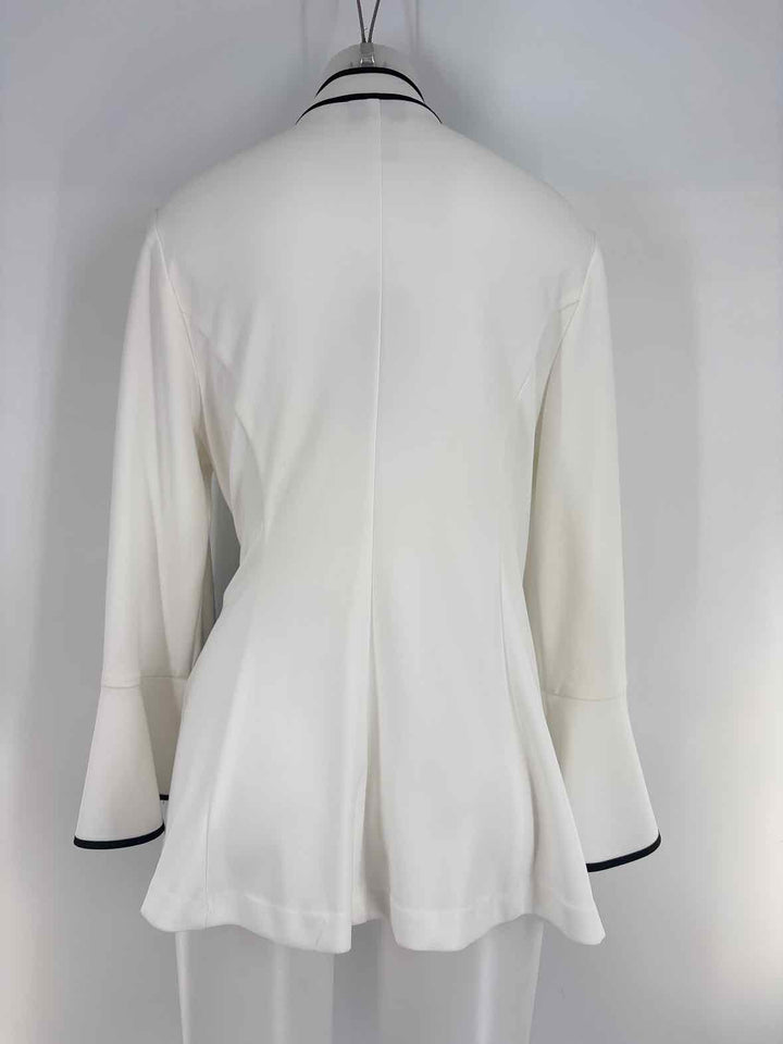 Size 14 JOSEPH RIBKOFF White Silk Blazer