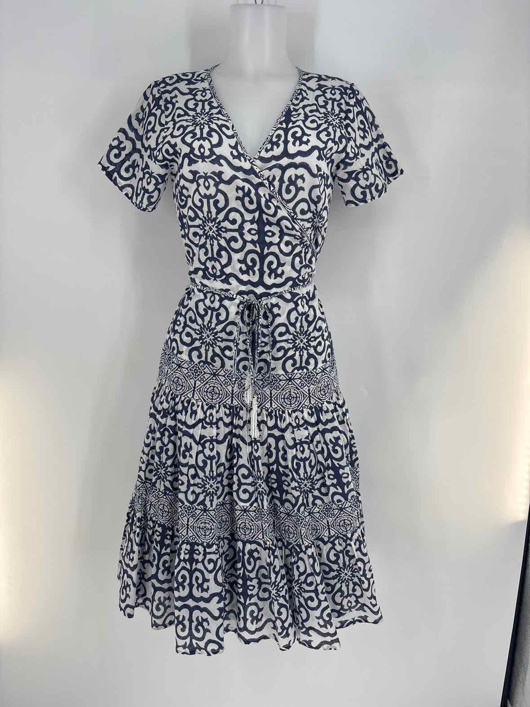 Size S Navy Print Dress
