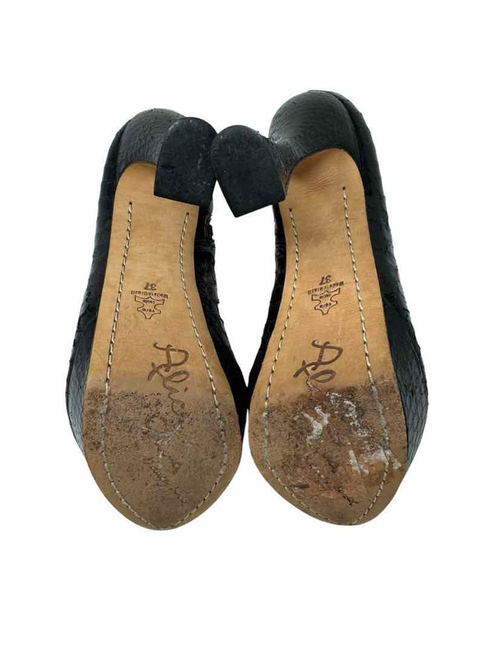 Shoe Size 37 Alice + Olivia Black Leather Boots