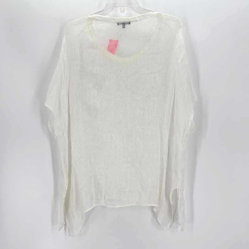 Size L Eileen Fisher White Shirt