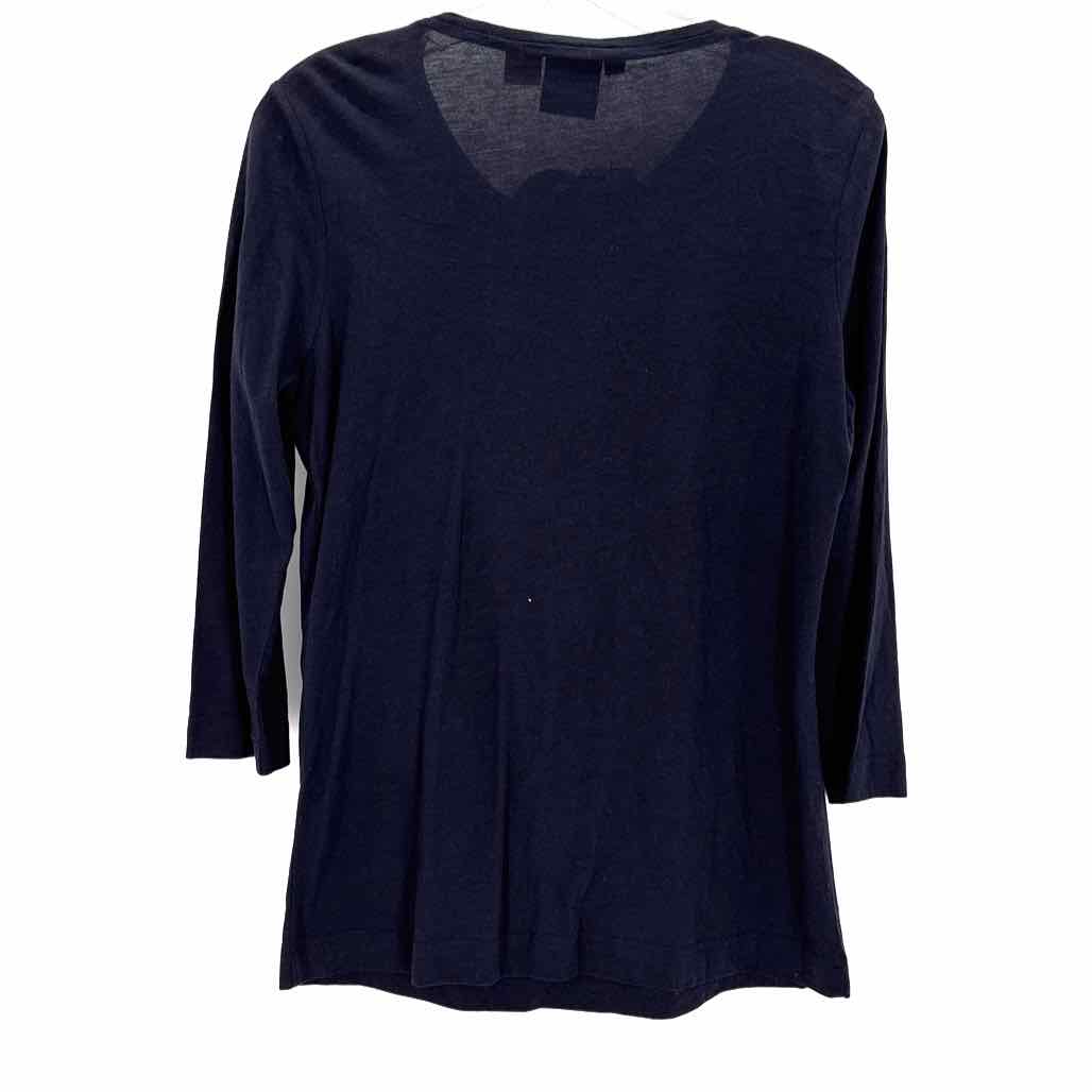 Size M Tory Burch Navy Shirt