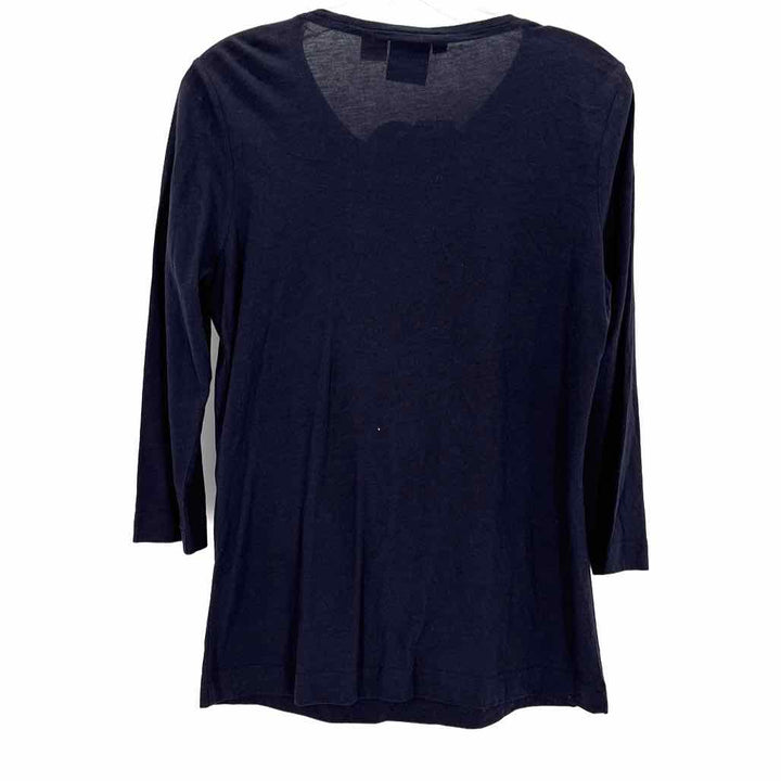 Size M Tory Burch Navy Shirt