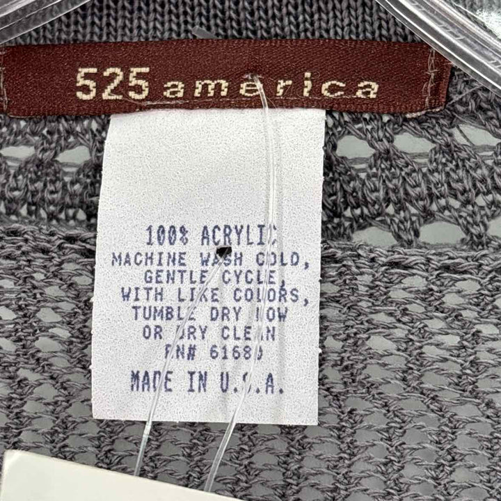 Size XL 525 AMERICA Gray Knit Sweater
