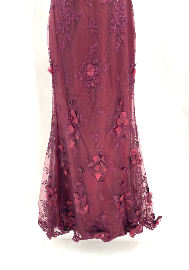 Size 12 Burgundy Lace PROM