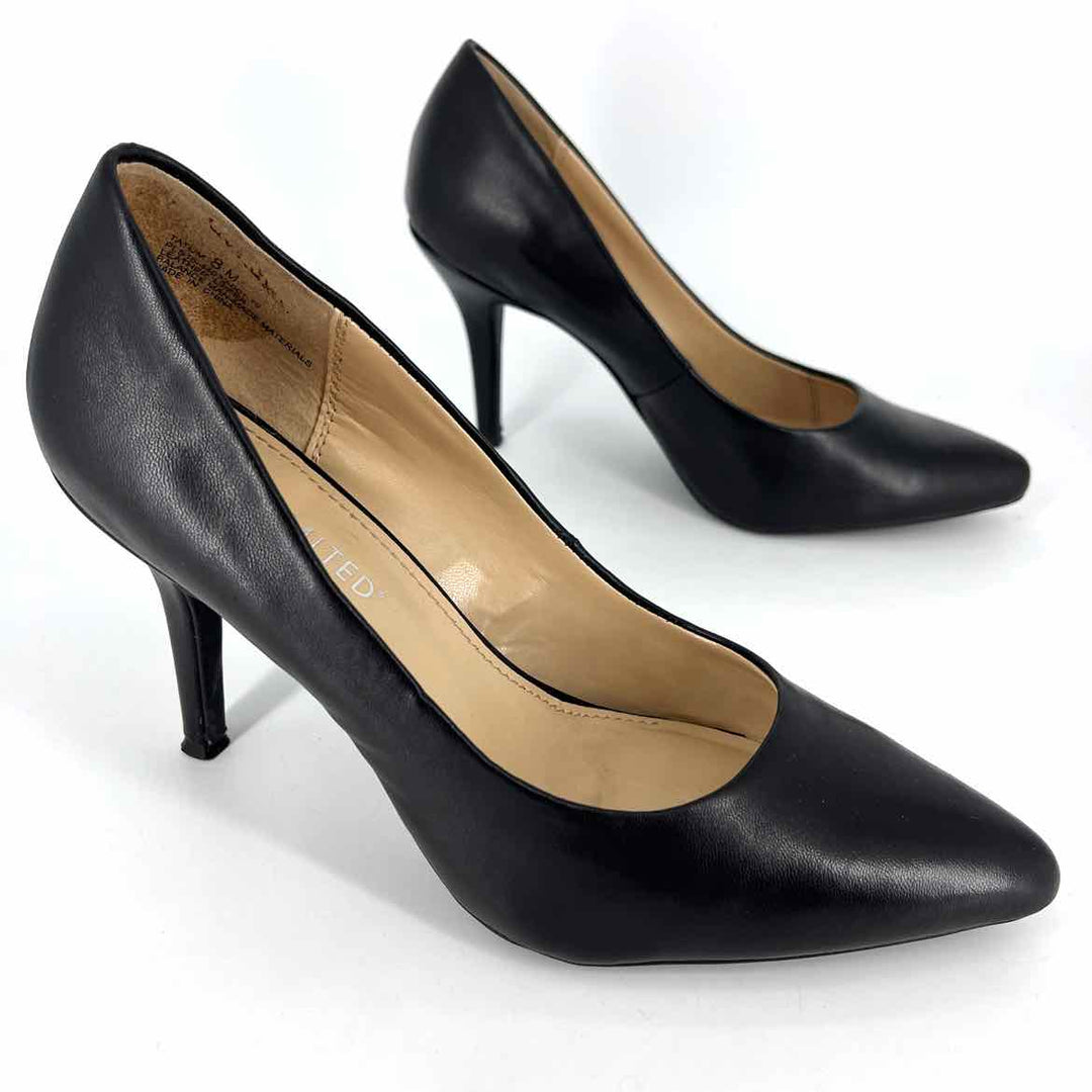 Shoe Size 8 THE LIMITED Black Leather Pumps