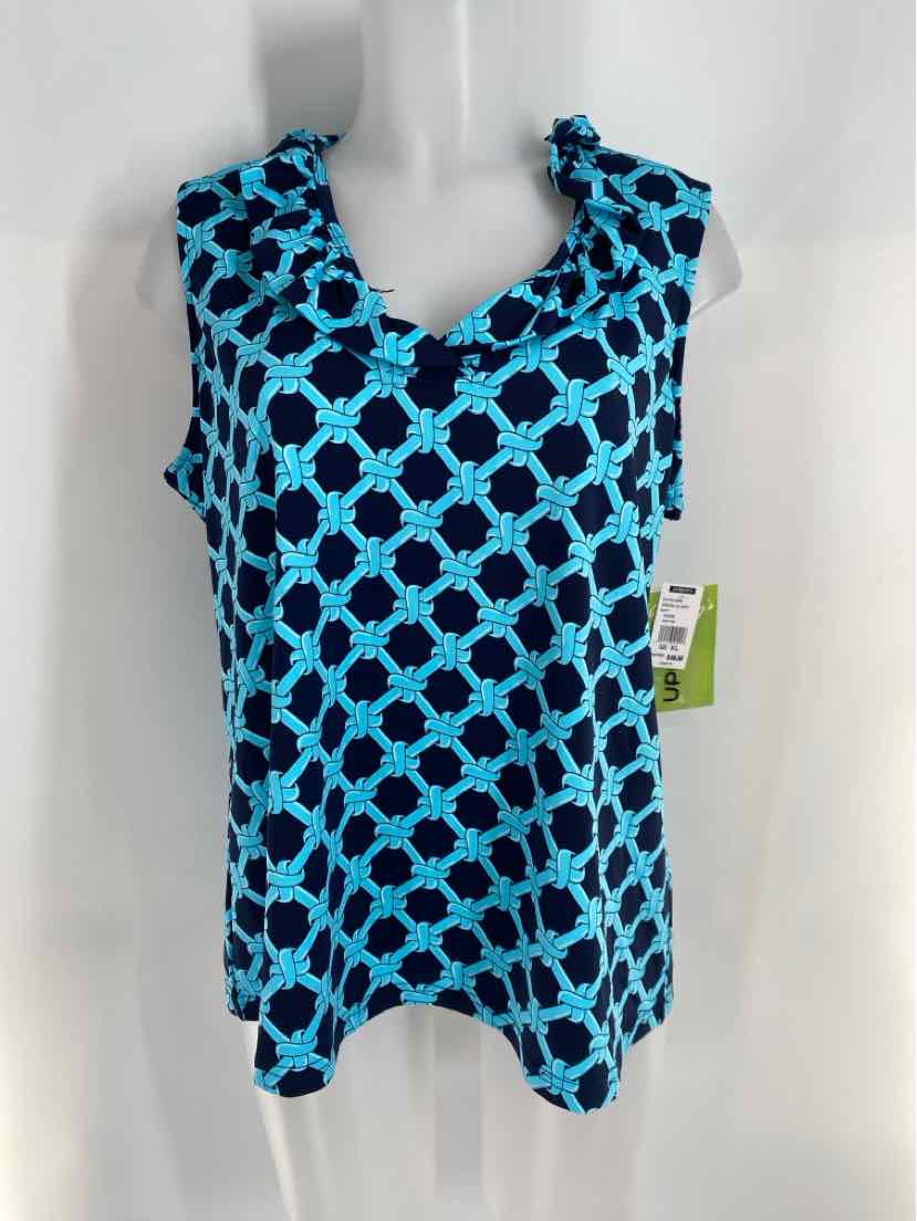 Size XL Navy Print Shirt