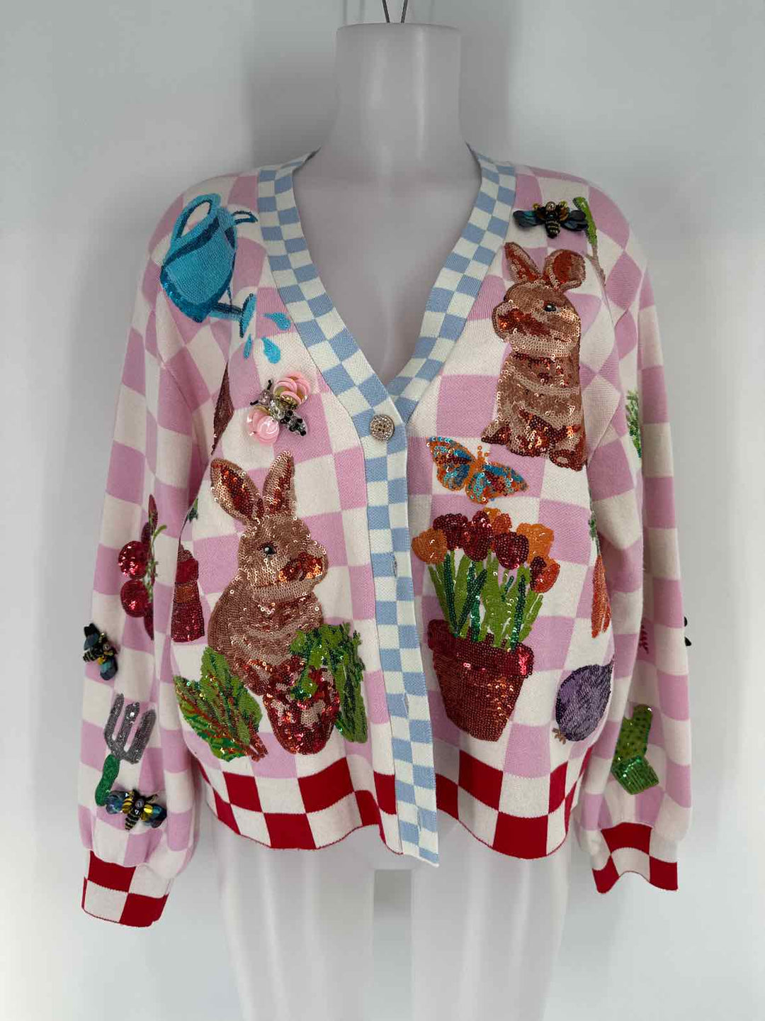 Size S SAVE THE QUEEN Multi-Color Cardigan